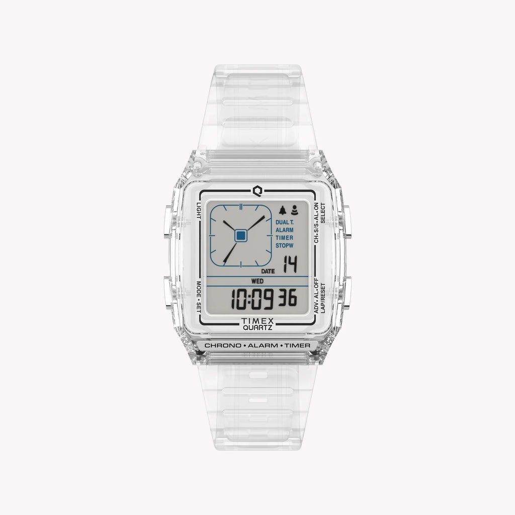 Timex Unisex Transparent Resin Watch, Translucent Case | Tw2w45200