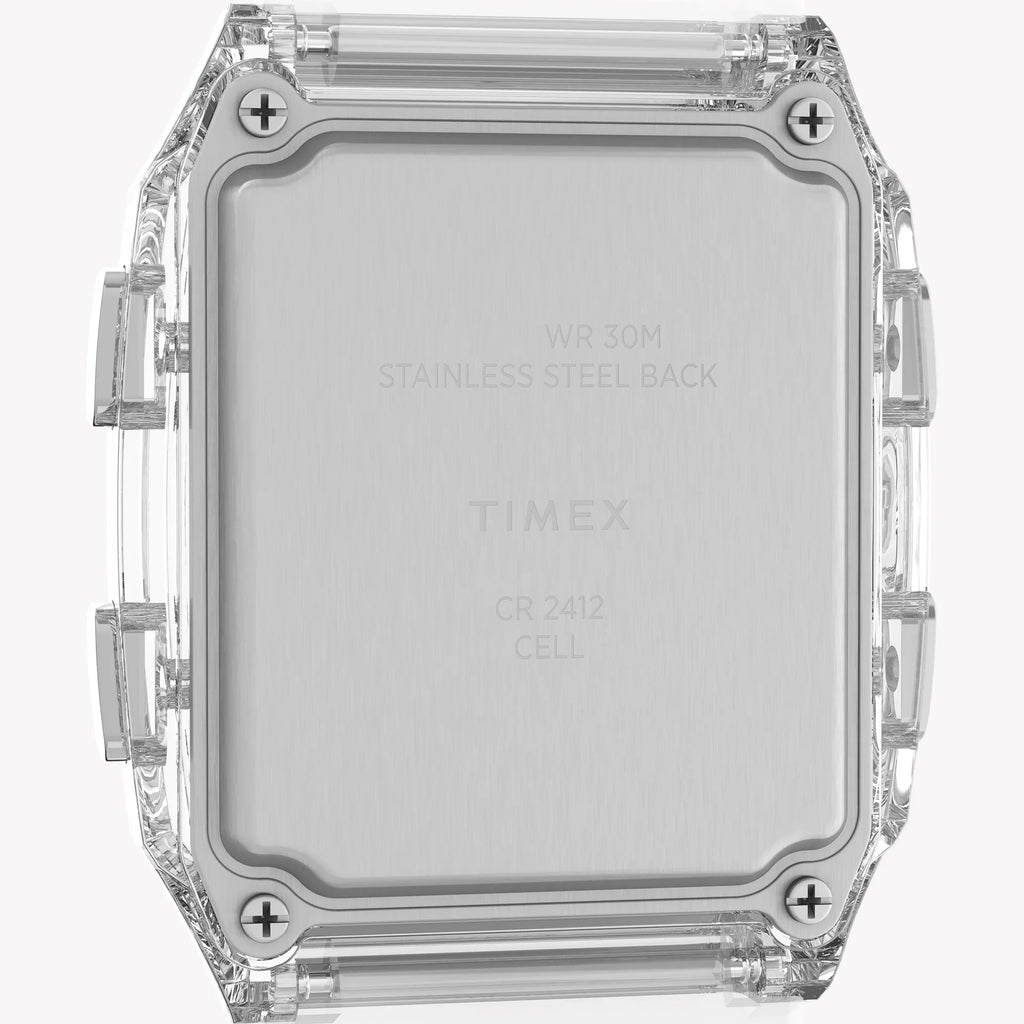 Timex Unisex Transparent Resin Watch, Translucent Case | Tw2w45200